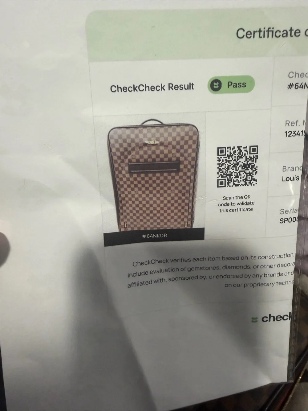 Louis Vuitton Brown Damier Carry on Luggage NEGOTIABLE